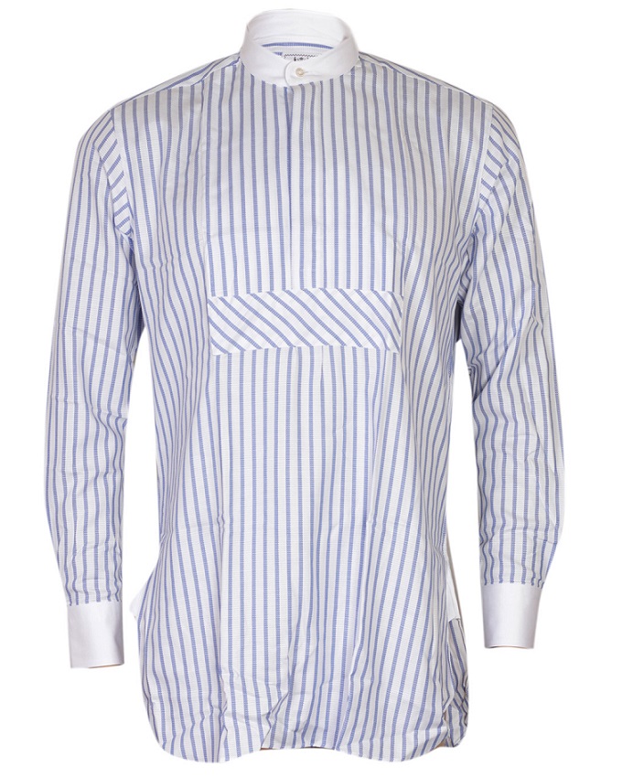 FPC White and Blue Stripes Long Sleeves Shirt